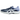 ASICS Gel-Tactic Blue/White sneakers i siden med blå og hvid overdel, snørebånd og slidstærk gummisål til indendørs sport
