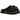 Dr Martens Zebzag Mule Black E.h Suede sneakers i sideprofil med sort ruskindsoverdel, rem og markant plateau-sål