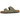 Birkenstock Arizona Birkibuc Stone sneakers i sideprofil med to justerbare remme og kork mellemsål