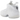 Nike Air Foamposite One Triple White sneakers i sideprofil med hvid Foamposite overdel, snørebånd og gummisål