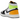 Jordan 1 Retro High Golf White University Gold Volt Black sneakers i sideprofil med hvid læderoverdel, gule og sorte detaljer samt snørebånd