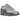 Nike Air Max 90 Premium Light Smoke Grey Volt sneakers i sideprofil med grå overdel, lysegrå snørebånd og gule detaljer ved Air-enheden