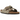 Birkenstock Arizona Soft Footbed Suede Taupe sneakers i sideprofil med to justerbare remme i blødt ruskind og spænder