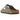 Birkenstock Arizona Soft Footbed Suede Taupe sneakers i sideprofil med to justerbare remme og spænder i ruskind