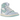 Jordan 1 High Method of Make Hydrogen Blue sneakers i sideprofil med lyseblåt læder og markante syninger