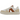 ARKK Copenhagen Uncover White Amber Brown sneakers i sideprofil med hvid overdel, ravfarvede detaljer og klassisk snøring