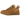 UGG Lowmel Chestnut sneakers i en vinkel med lysebrun ruskindsoverdel, store snørebånd og karakteristisk polstret kant