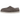 UGG Tasman Shaggy Suede Slipper Smoke Plume sneakers i en vinklet profil med grå ruskind og broderet kant på hælen