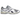 Asics Gel-DS Trainer 14 White Pure Silver sneakers i sideprofil med hvid meshoverdel, sølvdetaljer og hvide snørebånd