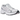 Asics Gel-1130 White Cosmos sneakers i sideprofil med hvid mesh overdel, sølvdetaljer og snørebånd