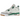 Air Jordan 4 Retro SB Pine Green sneakers i vinkelret visning med hvid overdel, grønne detaljer, klassiske snørebånd og synlig Air enhed