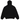 Fear of God Essentials Chest Logo Hoodie Jet Black/Jet Black sneakers set i frontprofil med sort farve og brystlogo