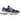 New Balance 9060 Navy Blue sneakers i vinkelvisning med mørkeblå ruskind og hvid sål