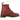 Dr Martens 1460 Cherry sneakers i et flot sideprofil med kirsebærrød læderoverdel, gule syninger og snørebånd