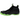 Nike Air Foamposite One Black Volt sneakers i vinkelret visning med sort foamposite overdel, neongrønne detaljer og gennemsigtig sål
