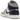 Jordan 1 Mid Wolf Grey Midnight Navy sneakers i sideprofil med grå og hvide læderpaneler samt mørkeblå detaljer