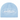 Corteiz Alcatraz Skully Baby Blue sneakers i sideprofil med lyseblå overdel og karakteristisk kranielogo på siden