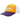 Corteiz Alcatraz Trucker Hat Yellow/Purple sneakers set i frontvisning med gul forside og lilla net