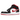 Jordan 1 Mid Gym Red Black White sneakers i vinklet profil med rød, sort og hvid læderoverdel samt klassisk snøring