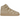 Nike Air Force 1 High '07 SP Billie Eilish Mushroom sneakers i vinkelret visning med lysebrunt ruskind, velcrostropper og snørebånd