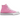 Converse Chuck Taylor All Star Hi Pink sneakers i sideprofil med klassisk lyserød lærredsoverdel, hvid tå og snørebånd