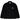 Carhartt WIP Michigan Coat Black / Black sneakers i frontview med sort bomuldskanvas, krave i fløjl og knaplukning