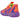 Puma LaMelo Ball MB.03 Lo Lava sneakers i et vinklet udsnit med rød og orange overdel samt snørebånd