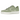 A Bathing Ape Bape Sta Green sneakers i vinkelret visning med grøn læderoverdel, hvid stjernelogo og matchende gummisål