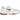 Nike Air Peg 2K5 White Coconut Milk Red sneakers i vinkelret visning med hvid og cremefarvet overdel samt røde detaljer