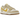 Nike Dunk Low Lemon Drop sneakers i en flot sideprofil med gule læderoverlejringer, hvid base og matchende snørebånd