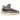 Adidas Yeezy Boost 350 V2 Zyon sneakers i vinkelret visning med brun og grå Primeknit overdel samt stribet mellemsål