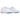 Jacquemus x Nike Cryoshot Tiempo R10 'France' sneakers i en vinkel med hvid overdel og synlige snørebånd