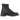 Dr Martens 1460 VEGAN sneakers i sideprofil med sortvegansk læder, gule syninger og snørebånd