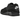 Jordan 4 RM Black Cat sneakers sideprofil med sort læderoverdel, matchende snørebånd og synlig stødabsorbering i mellemsålen