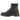Dr Martens 1460 VEGAN sneakers i sideprofil med sortvegansk overdel, gule syninger og gul læderstrop ved hælen