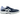 ASICS Gel-Tactic Blue/White sneakers i et skarpt sideprofil med blå og hvide overlejringer, snørebånd og slidstærk gummisål
