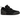 Jordan Spizike Low Black Cat sneakers i sort vinkelret profil med nubuck overdel og klassiske snørebånd