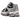 New Balance Abzorb 2000 Silver Metallic-Faded Black sneakers i sideprofil med sølvfarvet mesh, sortedetaljer og chunky sål