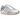 Adidas Taekwondo Silver Metallic sneakers i et flot sideprofil, der viser den blanke sølvfarvede overdel og flade sål.