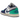 Jordan 1 Low Rare Air sneakers i et klassisk sideprofil med hvidt læder, sorte overlejringer og rød swoosh