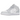 Jordan 1 Mid Grey Camo sneakers i sideprofil med grå læderoverdel, hvid mellemsål og camouflagemønstret swoosh