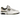 New Balance 550 White Dark Olivine sneakers i vinklet profil med hvid læderoverdel og mørk olivengrøn detalje på sål og logo