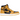 Air Jordan 1 Retro High Pollen sneakers i et stilfuldt sideprofil med gul og sort læderoverdel, sorte snørebånd og hvid mellemsål