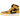 Air Jordan 1 Retro High Pollen sneakers i sideprofil med sort og gul læderoverdel, snørebånd og klassisk sål