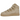 Nike Air Force 1 High '07 SP Billie Eilish Mushroom sneakers i vinklet visning med overdel i svampet brun nubuck og velcrorem