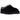 UGG Tasman Slipper Black sneakers i en vinkel med sort ruskind og flettet broderi