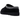 UGG Tasman Slipper Black sneakers i vinklet visning med sort ruskind overdel, flettet broderi og hvidt foer
