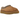 UGG Tasman Slipper Chestnut sneakers i en vinkel med brun ruskindsoverdel og broderet kant ved anklen