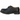 Dr Martens 1461 PW Black sneakers i sideprofil med sort læderoverdel, gule synlige syninger og robust gummisål