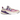 New Balance 990v6 MiUSA Magenta Pop sneakers i sideprofil med magenta og lilla ruskind og hvid mellemsål